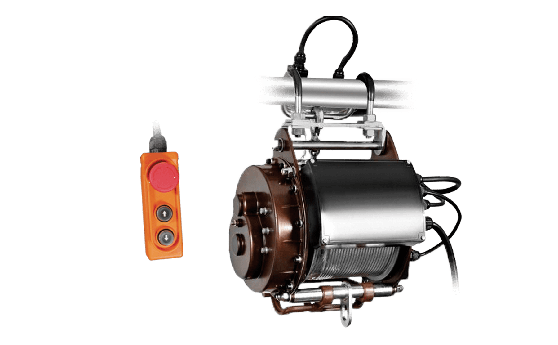 Treuil d'échafaudage Warrior 800 kg - Télécommande pendante 110 V