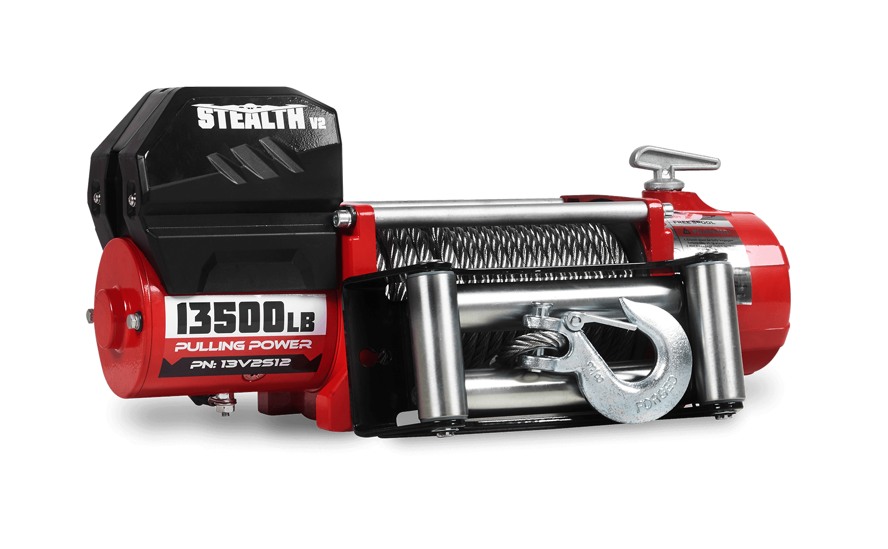 Treuil Stealth 13500 lb - Câble en acier 12 V
