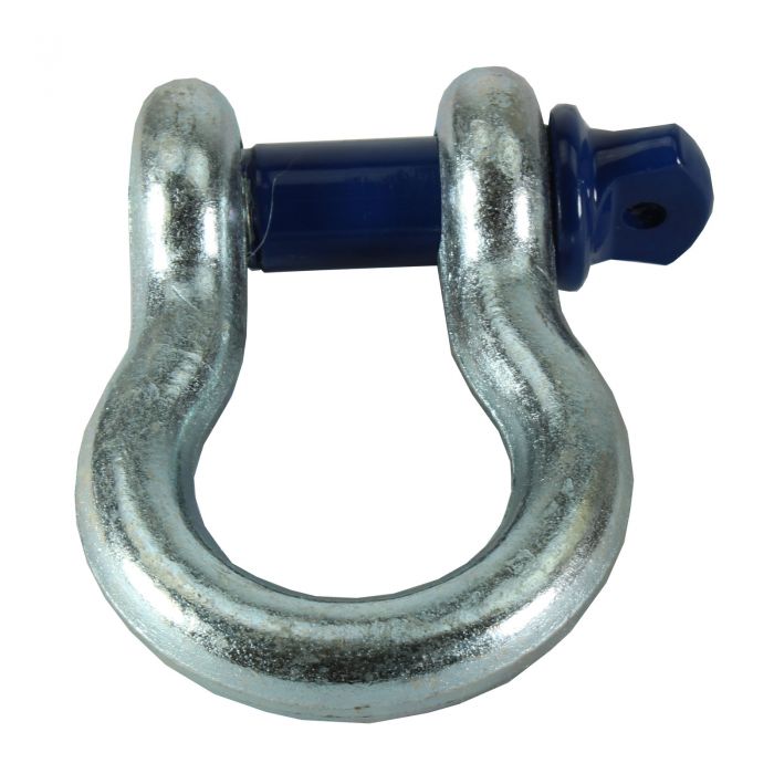 Galvanised 4.75t Blue Pin Tested Shackle with 22mm Pin