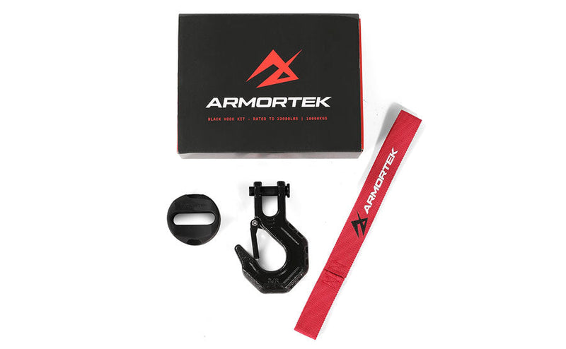 Kit de crochets noirs Armortek pour corde de 8 à 11 mm - MBL 10 000 kg