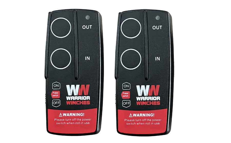 Dual Voltage 12v and 24v Wireless Winch Control Twin Pack - Plug in