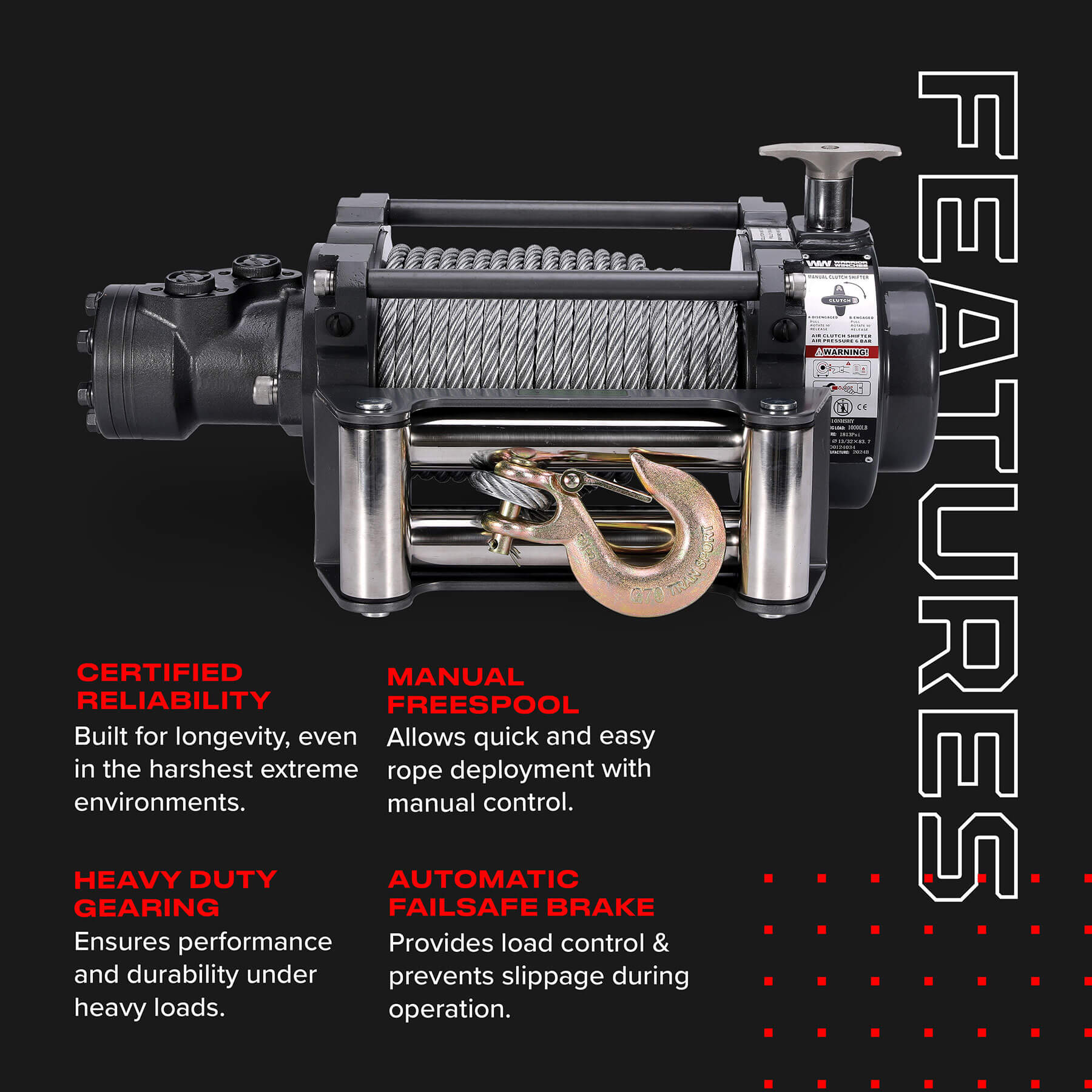 Treuil hydraulique NH 10000