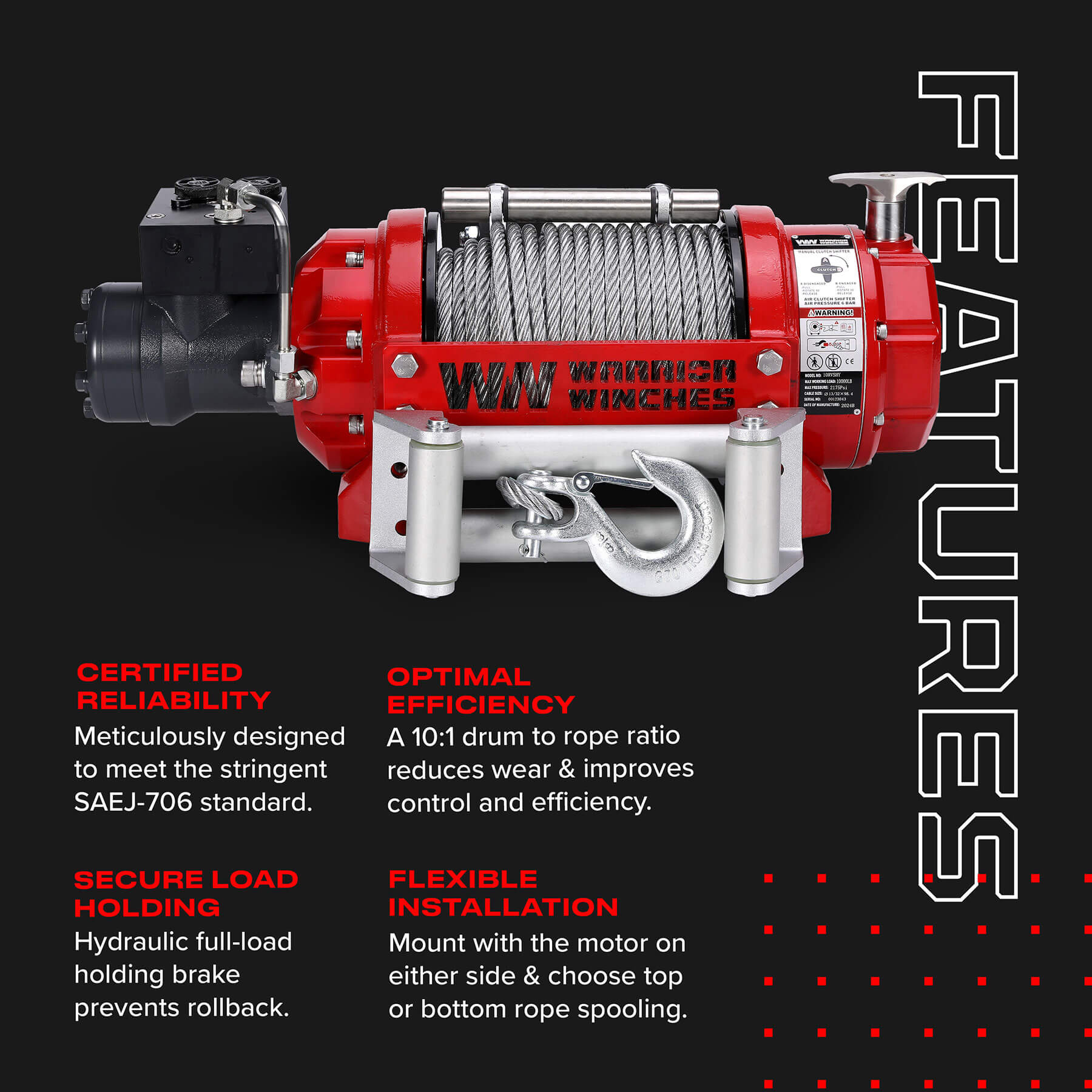Treuil hydraulique RV 10000