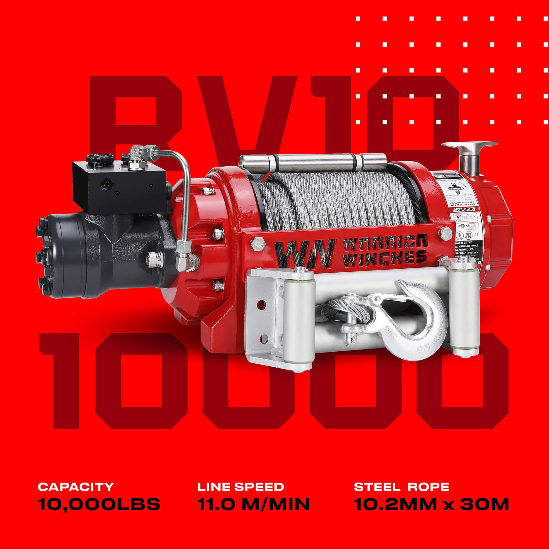 Treuil hydraulique RV 10000