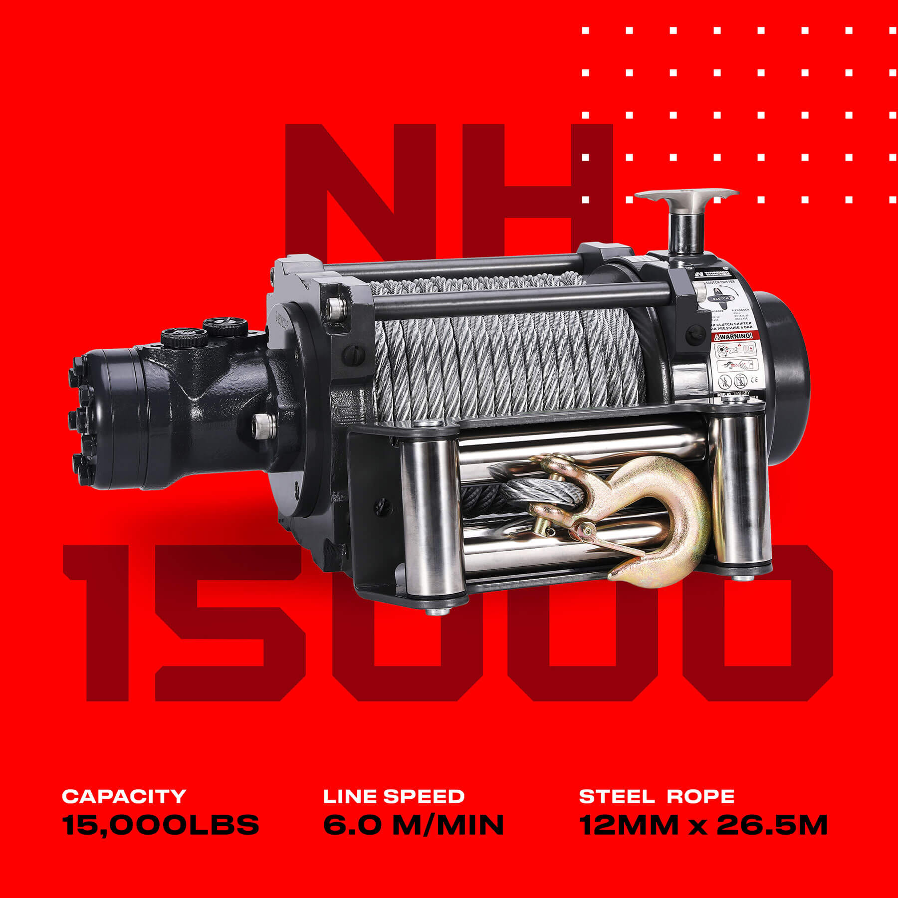 Treuil hydraulique NH 15000