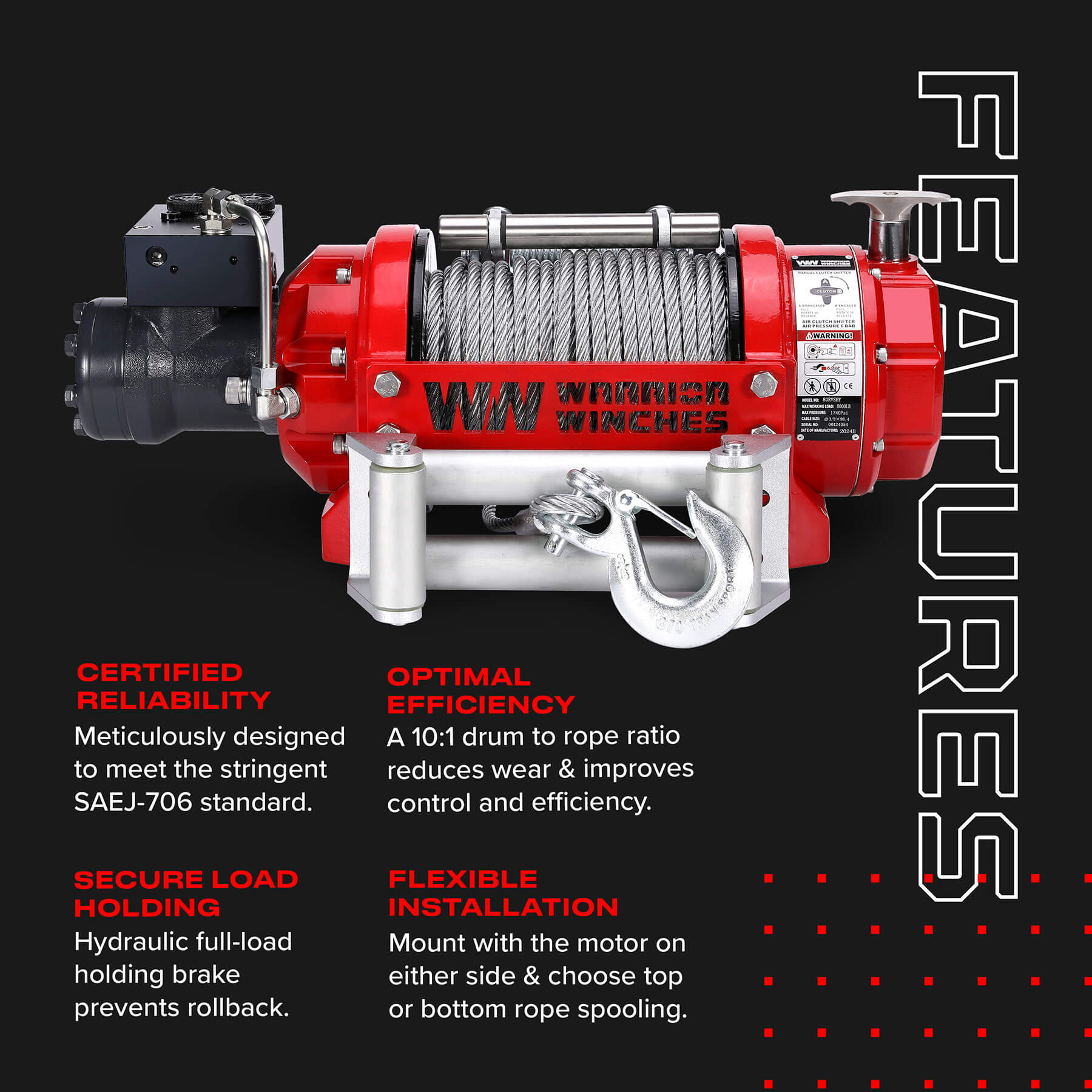 Treuil hydraulique RV 8000