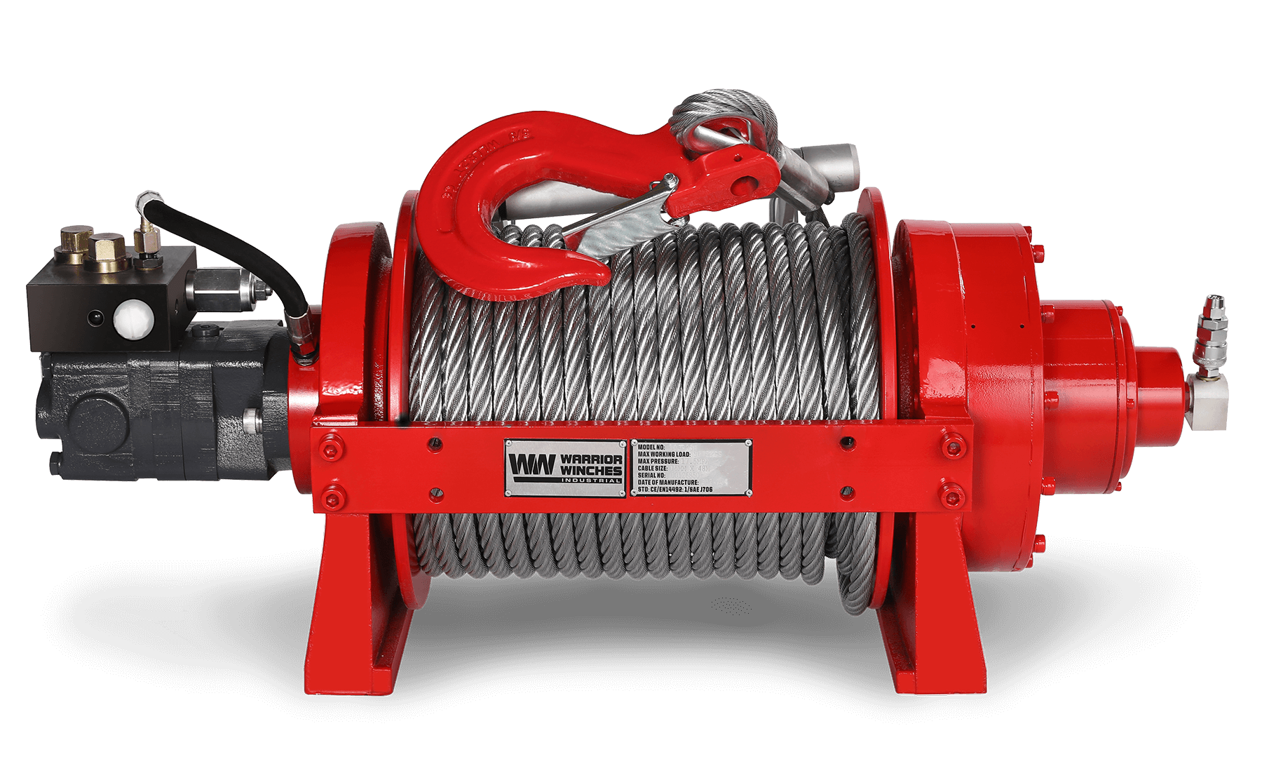 Treuil hydraulique industriel JR de 10 tonnes