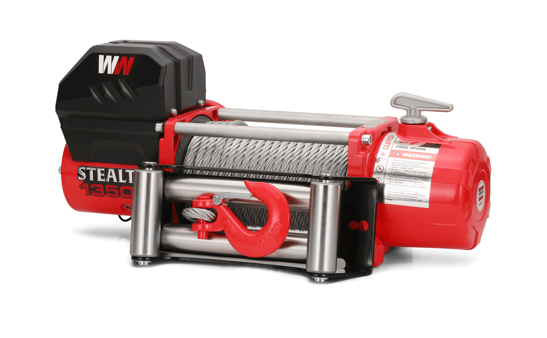 Treuil Stealth 13500 lb - Câble en acier 12 V