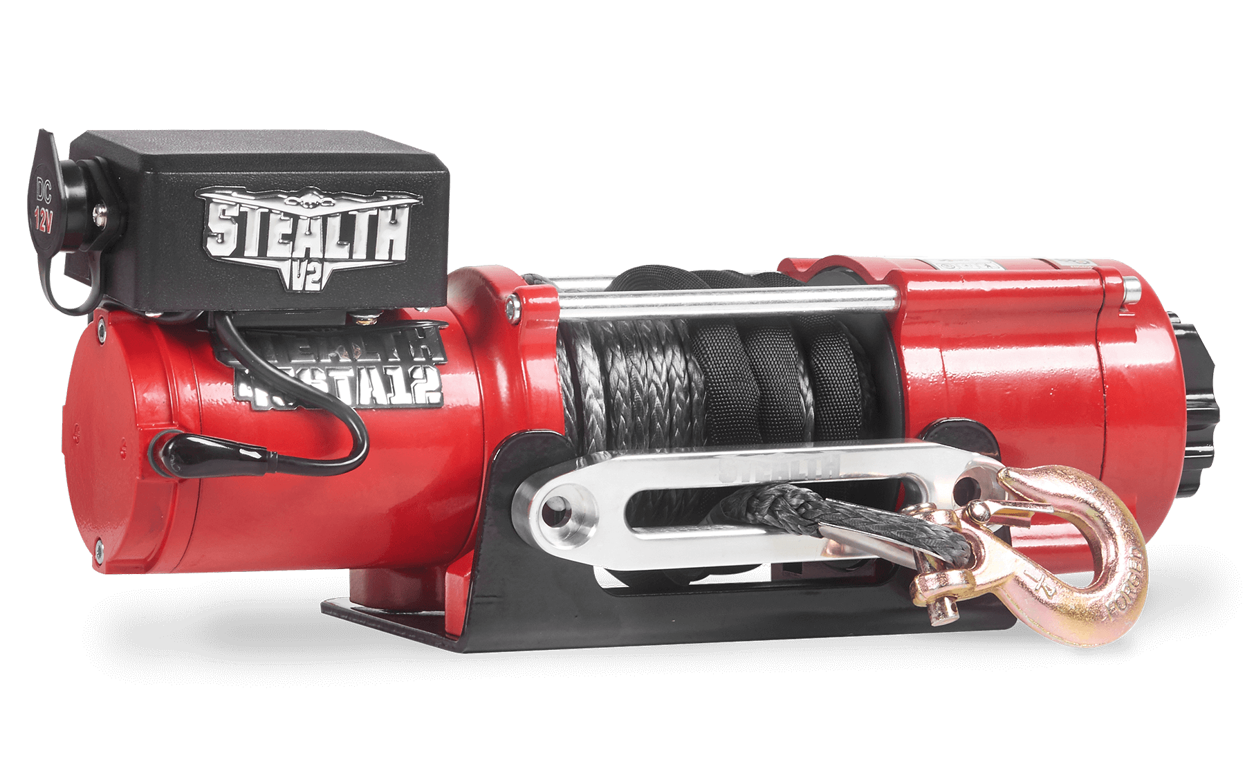 Treuil Stealth 4500 lb - Corde synthétique 12 V