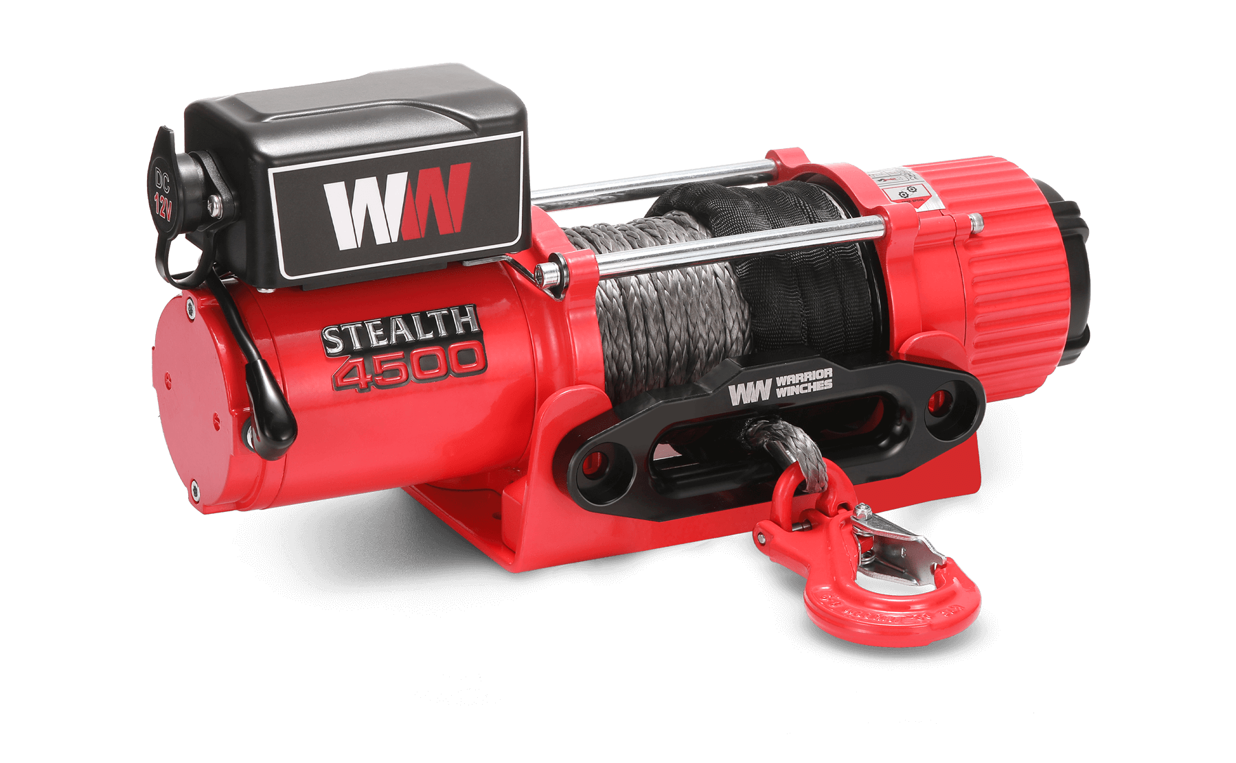 Treuil Stealth 4500 lb - Corde synthétique 12 V