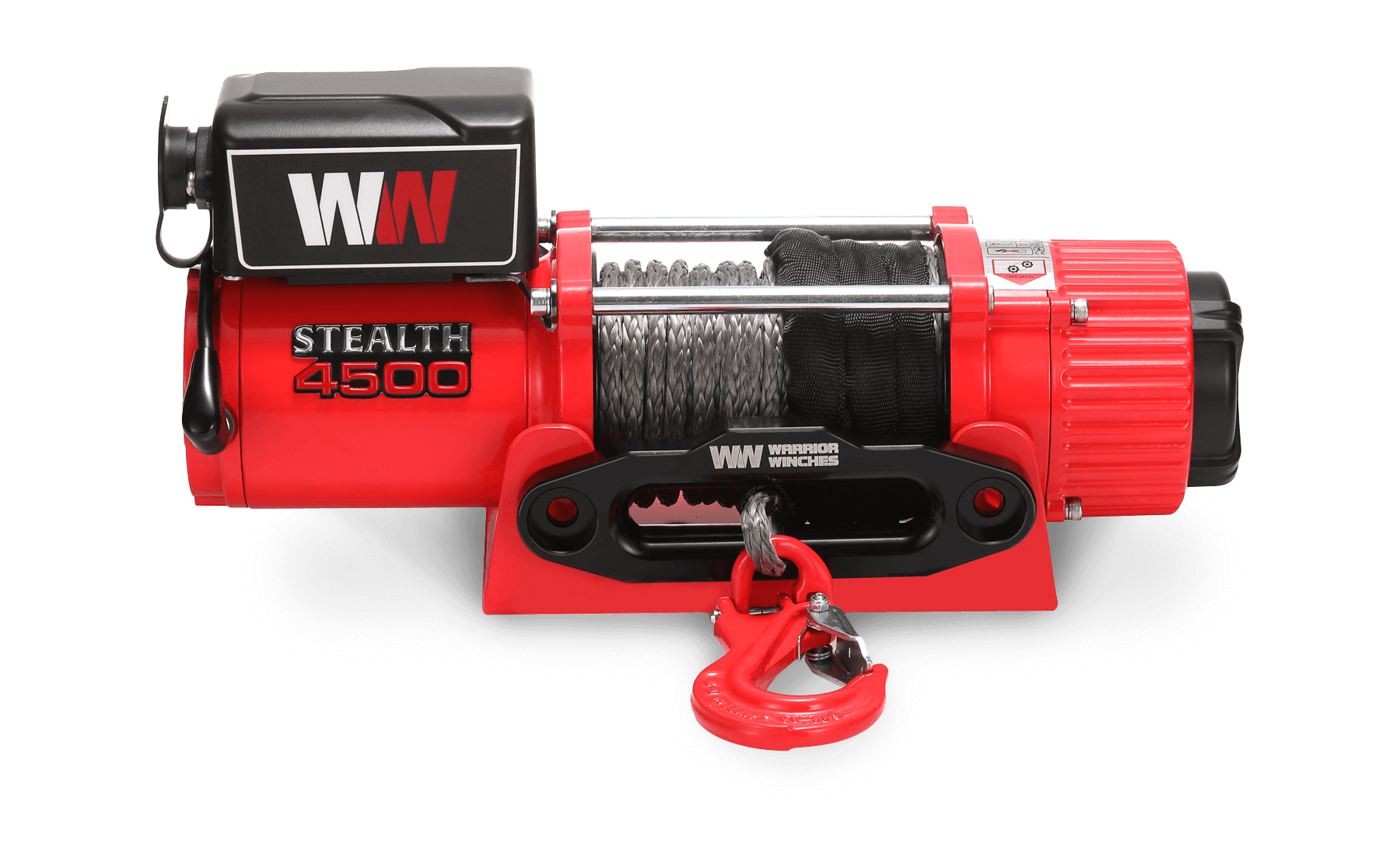 Treuil Stealth 4500 lb - Corde synthétique 12 V