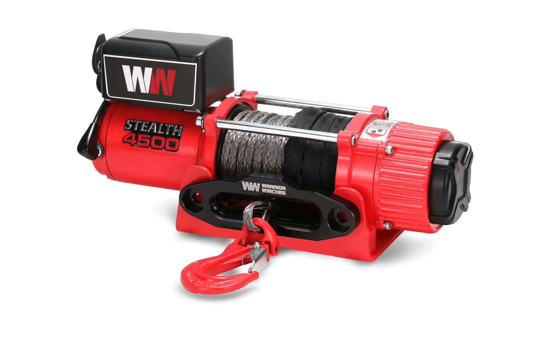 Treuil Stealth 4500 lb - Corde synthétique 12 V