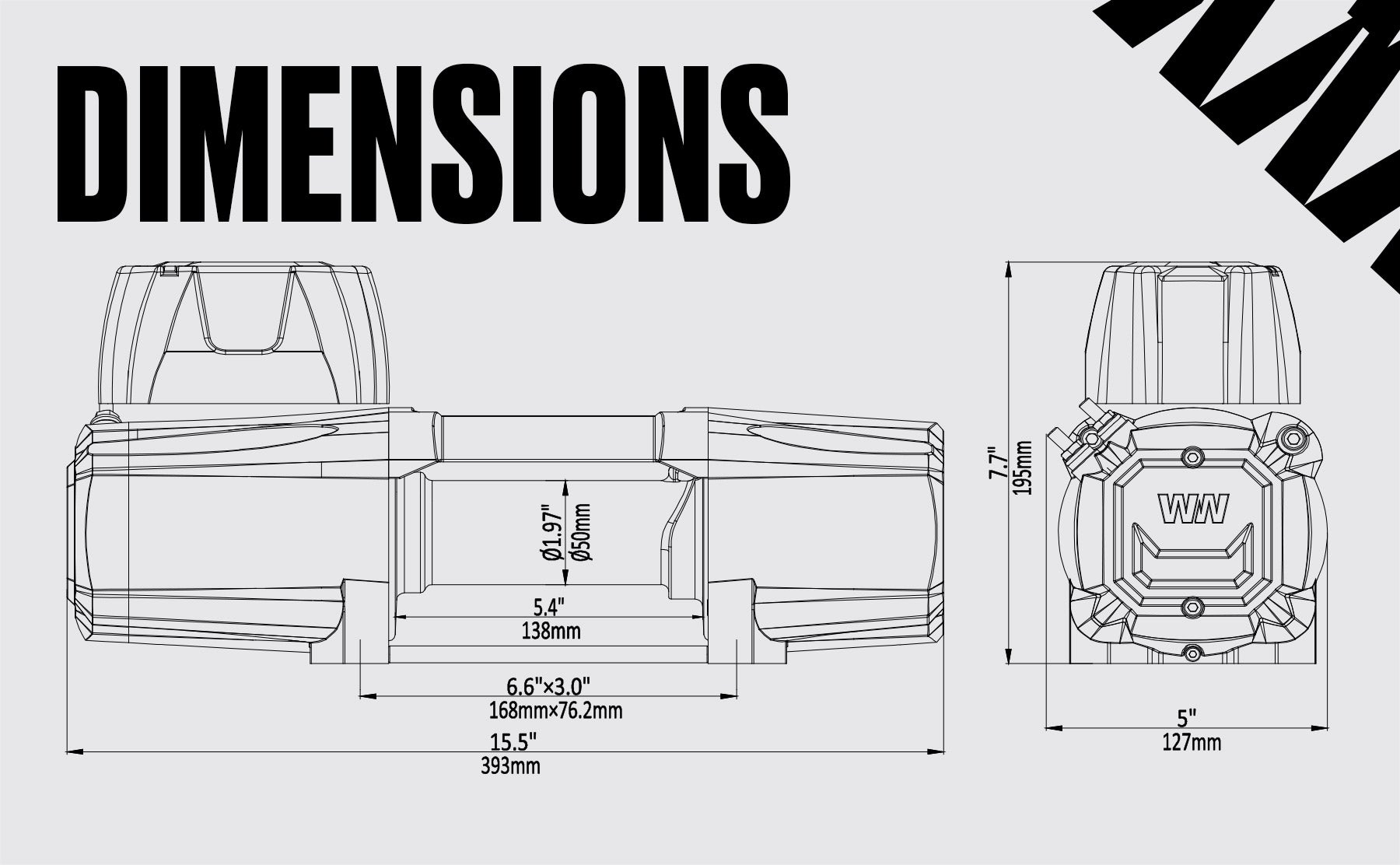 Treuil électrique Titan 4500 - Câble en acier 12 V