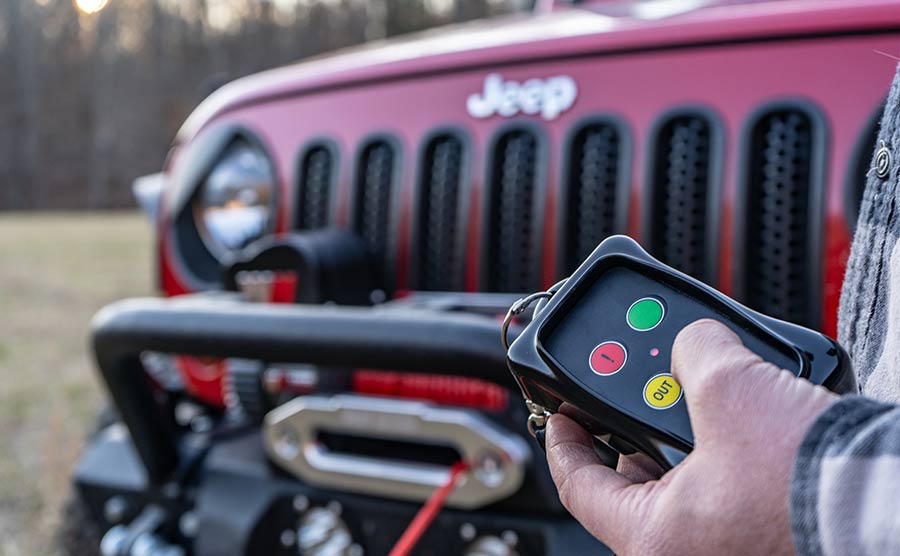 Treuil électrique Samurai 8000 - Corde synthétique 12 V