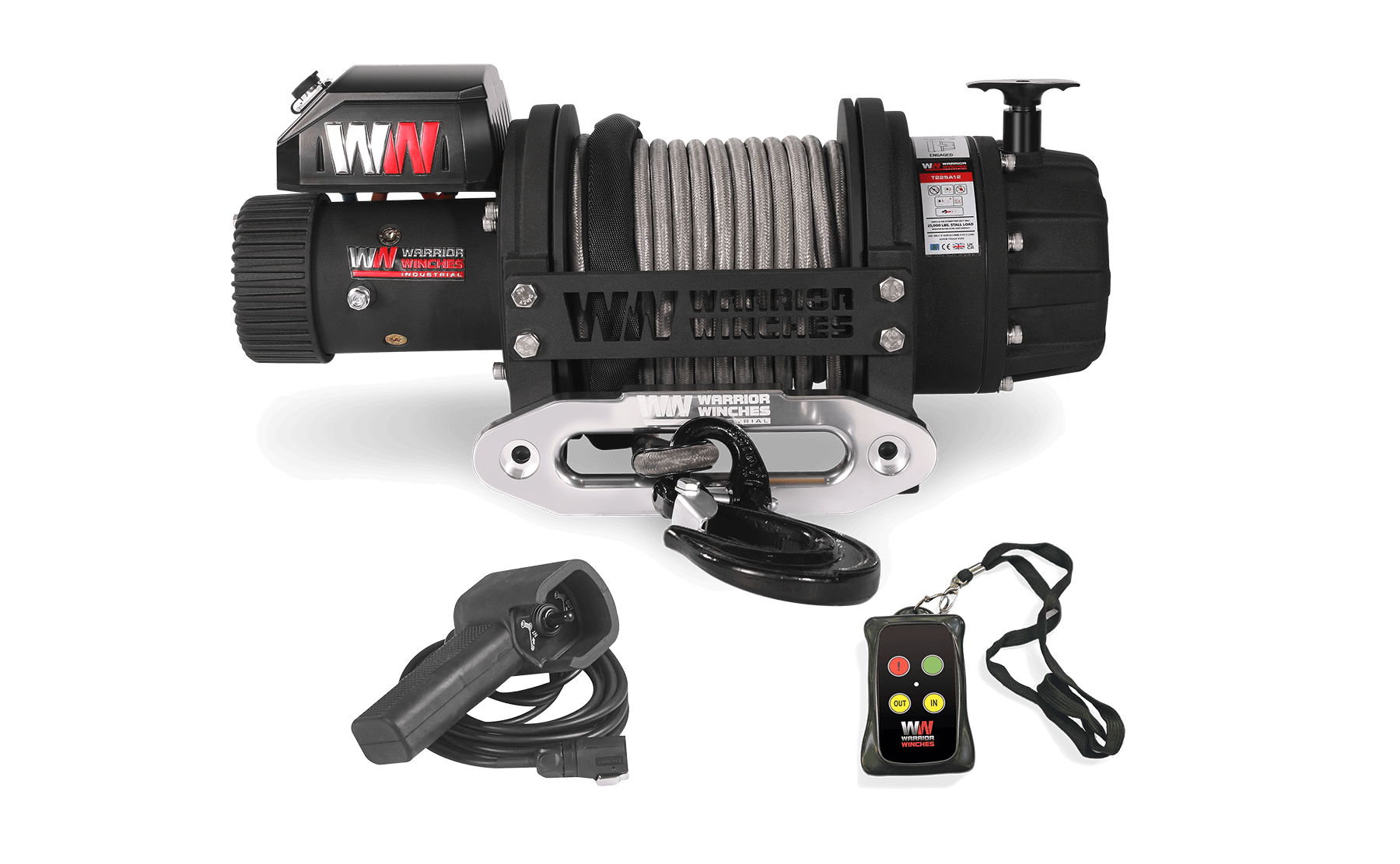 Treuil électrique T1000 25000 - Câble synthétique 12 V
