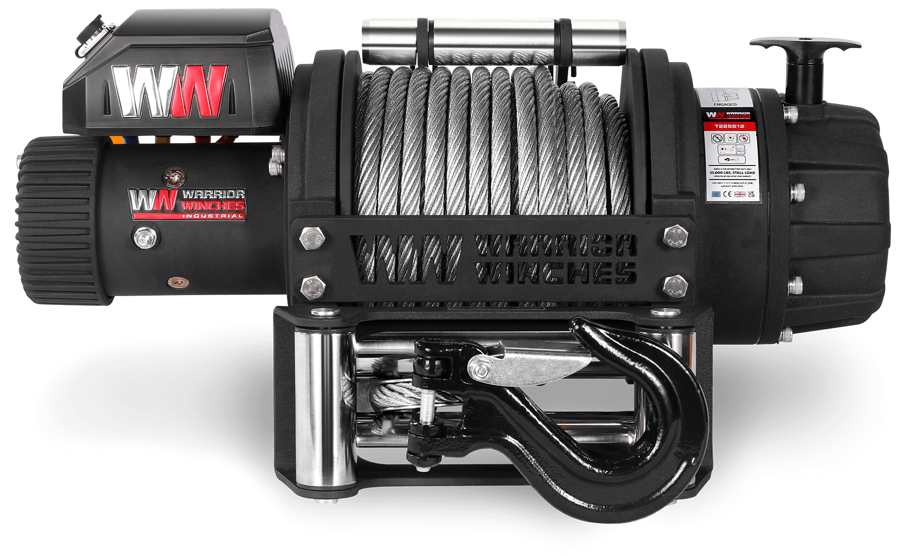 Treuil électrique T1000 25000 - Câble en acier 12 V