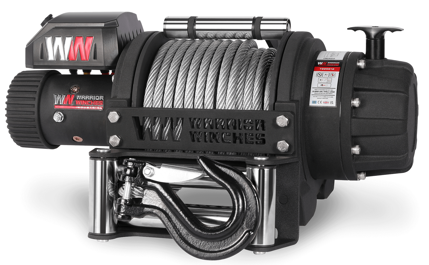 Treuil électrique T1000 25000 - Câble en acier 12 V