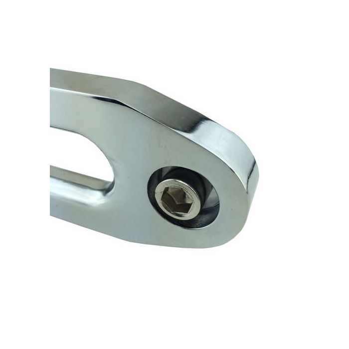 Warrior Branded Chromed Hawse Fairlead - 255mm Hole Centres Bolt