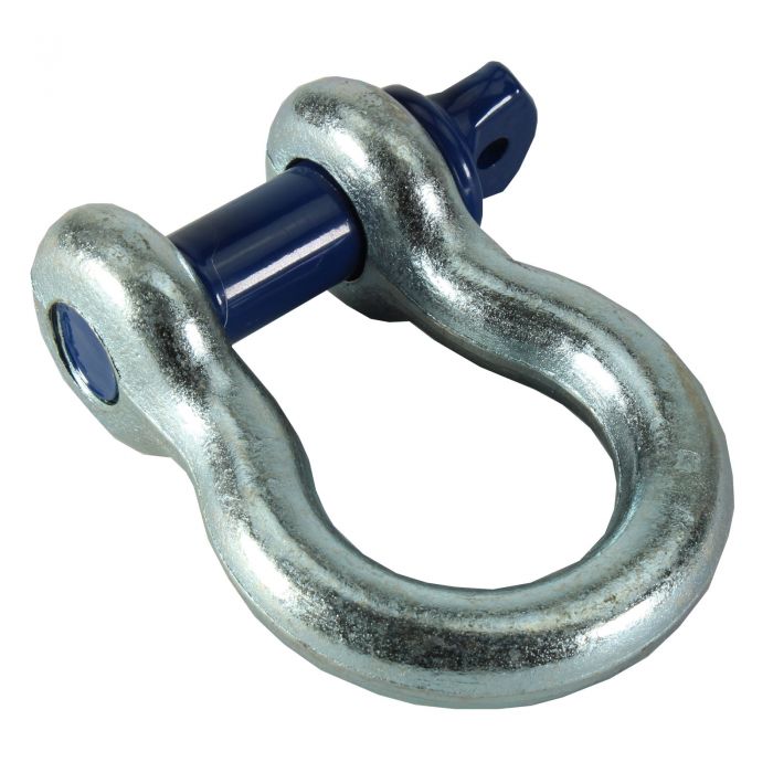 Galvanised 4.75t Blue Pin Tested Shackle with 22mm Pin